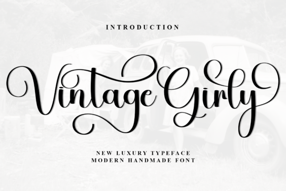 Bring Charm to Your Creations with Vintage Girly Font