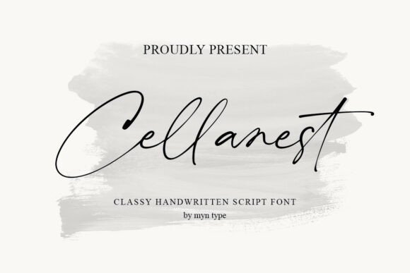 Cellanest: A Handwritten Script Font for Crafters