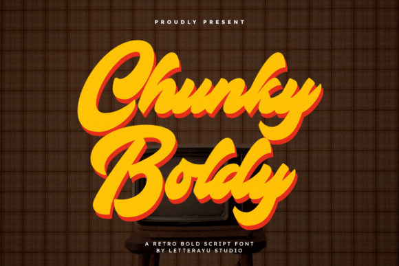 Chunky Boldy: A Groovy Retro Handwritten Script Font