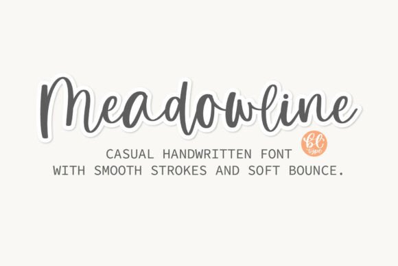 Discover Meadowline: The Perfect Handwritten Font for Crafters