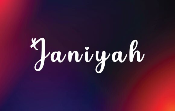 Discover the Charm of Janiyah: A Handwritten Font for Crafters
