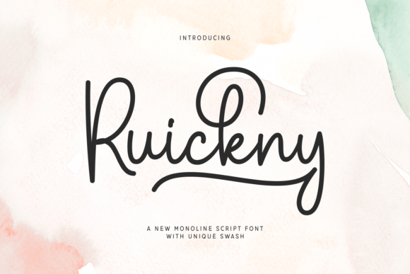 Elevate Your Web Design with Ruickny, the Elegant Script Font