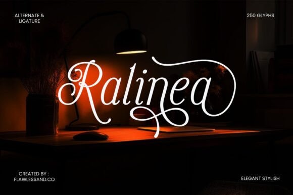 Embrace Elegance with Ralinea: A Graceful Script Font