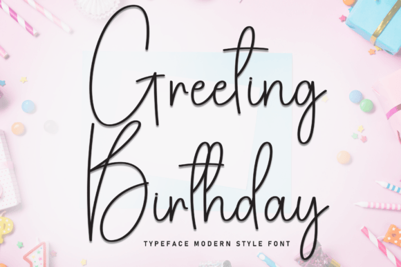 Enhance Your Brand with Greeting Birthday Font