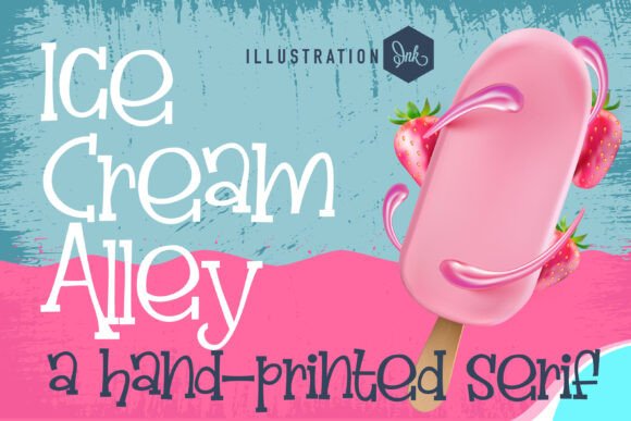 Ice Cream Alley: A Whimsical Font for Editorial Charm