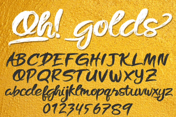 Oh Golds: The Perfect Script Font for Handmade Creations