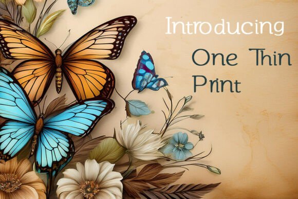 One Thin Print: A Delicate Script for Elegant Design
