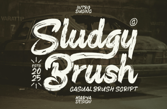 Sludgy Brush: A Dynamic Font for Bold Branding