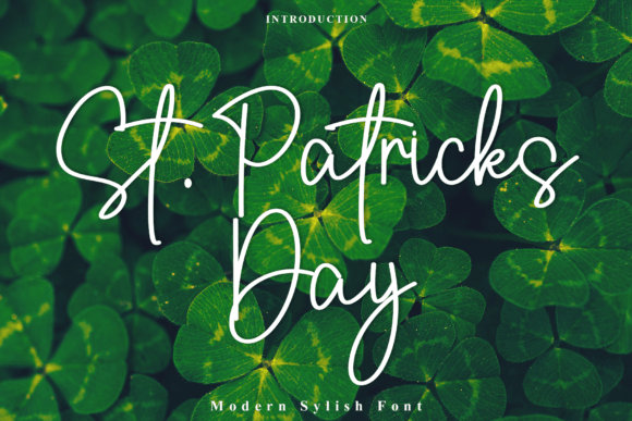 St Patricks Day: A Handwritten Font for Modern Branding