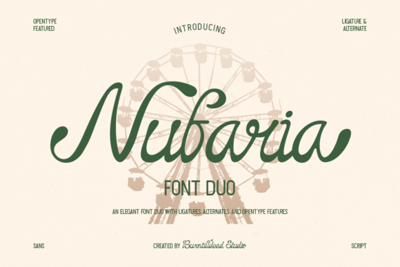 Transform Your Brand with Nufaria: A Versatile Font Duo