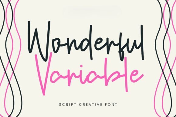 Wonderful Variable: A Dainty Script Font for Creative Branding